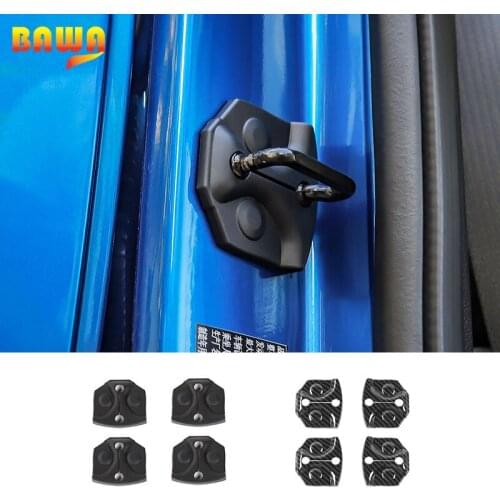 BAWA Interior Accessories For Ford F150 2015 UP Car Inner Door Lock Buckle Decoration Protection Cover Stickers For F150 2018