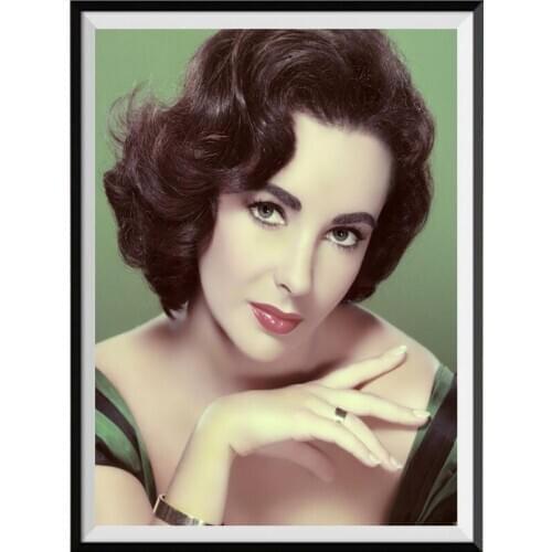 5d Full diamond painting Elizabeth Taylor picture diamond embroidery Home Decoration Cross stitch Not folding canvas Crafts
