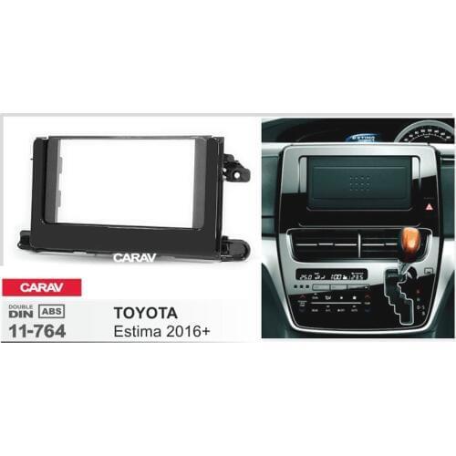 CARAV 11-764 Top Quality Radio Fascia for TOYOTA Estima 2016+ Stereo Fascia Dash CD Trim Installation Kit