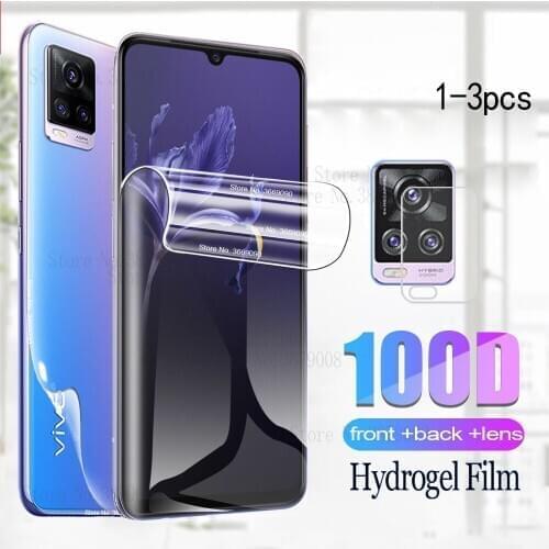 Front Back Hydrogel Film For Vivo V20 Pro 5G Screen Protector For Vivo V20 SE V20se Camera Protective Film Full Cover Not Glass