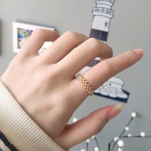 Dot Bead Rings For Women Minimalist Gold Silver Color Ring Geometric Beads Female Finger Rings Jewelry Party Gift Anillos Mujer