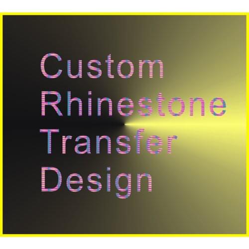 Custom design for hotfix rhinestone transfer motif