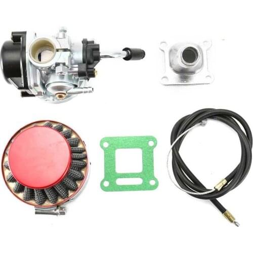 2 Stroke Engine Carburetor Air Filter Accelerator Cable Carburetor Kit for Pocket Bike ATV 49cc