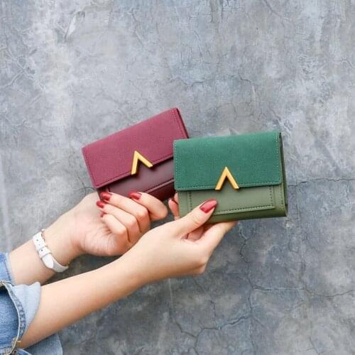 Wallet Women 2021 New Ladies Short Women Wallets Mini Money Purses Small Fold Leather Female Coin Purse Card Holders Wholesale