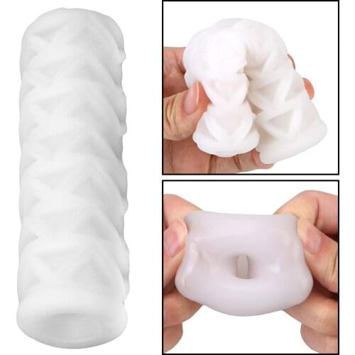 Male Masturbator Cup Blow Job Erotic TPE Realistic Vagina Oral Mouth Deep Throat Sex Toys For Men