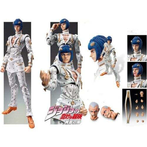 15cm Anime JoJos Bizarre Adventure Leone Abbacchio Kujo Jotaro Golden Wind Giordano Bruno PVC Action Figure Collectible Toys