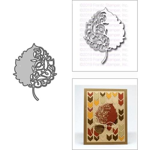 2021 New Scroll Lacy Birch Leaf Metal Cutting Dies for DIY Scrapbooking Decor and Card Making Paper Craft Embossing No Stamps