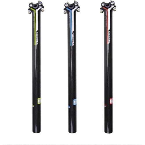 DODICI MTB/Road Bicycle Carbon Fiber Seatpost 27.2mm/30.8mm/31.6mm*400mm Seat post Seat tube Mountain Cycling 3k Seatpost Parts