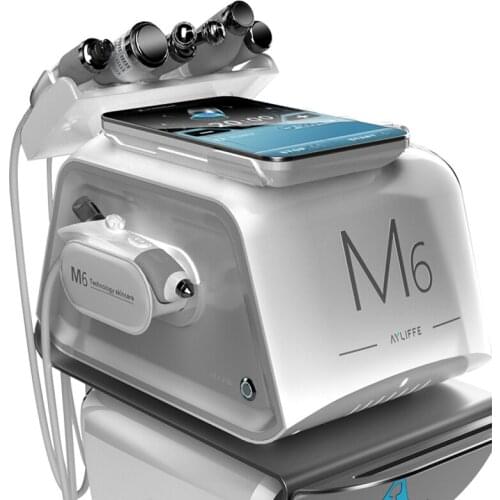 Portable 6 In 1 Ultrasonic hydrafacial Face Lifting Microdermoabrasion Oxygen Sprayer Hydrodermabrasion Deep cleaning Machine