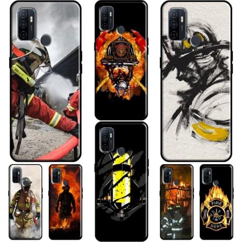 Firefighter Heroes Fireman For OPPO F5 F7 A52 A72 A1K A5S A15 A83 A91 A31 A53 A9 A5 2020 Reno 4 Pro 2Z Phone Cover