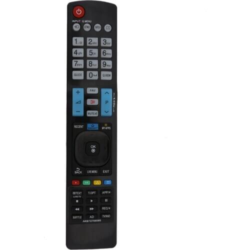 Newest 3D SMART APPS TV Remote Control Replace tv Television controller Replacement for LG AKB73756565 TV Black