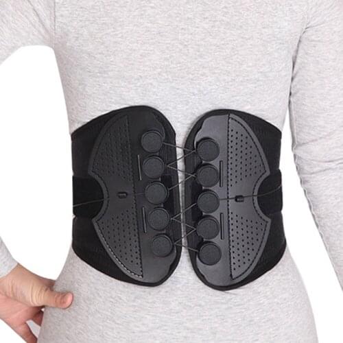 Adjustable Rope Pulley System Lower Back Support Belt For Back Pain Relief Compression Belt Lumbar Brace Herniated Disc Sciatica