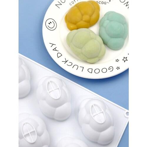 6 Bubble Clouds Candle Silicone Soap Mold Chocolate Chiffon Mousse Cake Decorating Baking Tool Fondant Food Grade For Oven