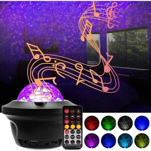 LED Night Lights Colorful Star Galaxy Projector with Blueteeth Speaker Remote Control Timer Gifts Kids Adults Room Decoration