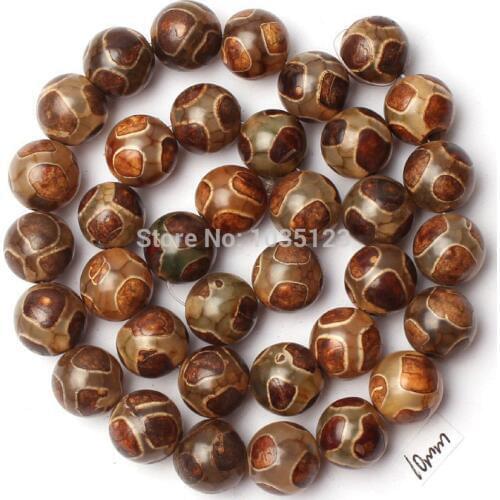 High Quality 10mm Cracked Mixed Color Natural Agates Onyx Round Shape Gem Loose Beads Strand 38cm w2345