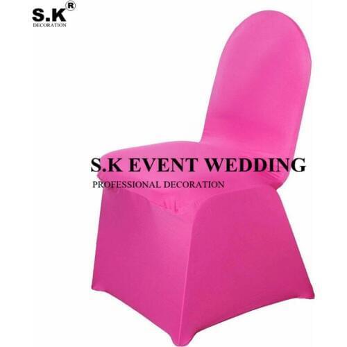 High Quality Stretch Spandex Banquet Chair Cover With Foot Pockets For Wedding Event Decoration