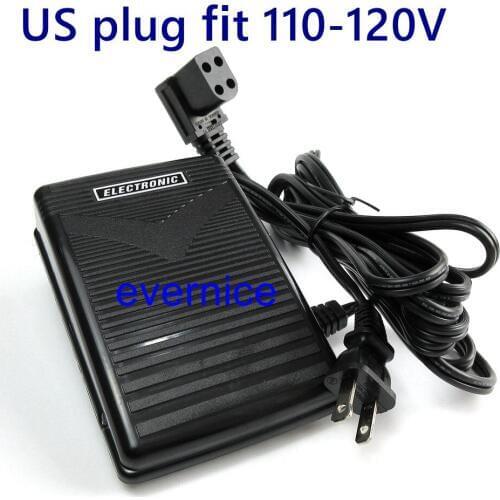 110V Speed Control Pedal 4-Prong Cord For Singer 626 628 629 636 646 649 645 638