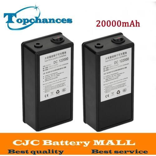 2PCS High Quality Super Rechargeable Portable Lithium-ion Battery With Case DC 12V 20000mAh DC 122000 For Cameras Camcorders
