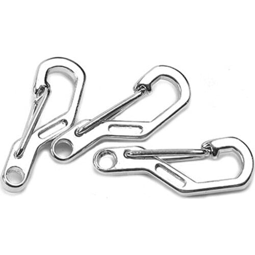 3PCS Mini Alloy Keyring Backpack Clasps Climbing Carabiners Spring Bukcle Metal Bottle Hooks Outdoor Camping Keychain FW119