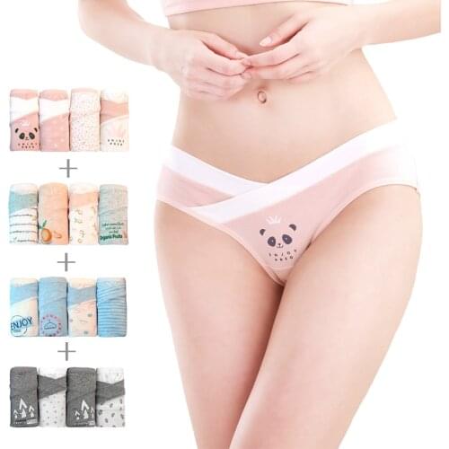 4 Pairs Maternity Panties For Pregnant Women Maternity Underpants Pregnant Panties Cotton Maternity Underwear Pregnancy Briefs