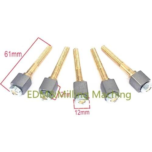 5PCS CNC Spark Machine Tungsten Carbide Power Feed Contact 12 * 12 * 12 * 6mm Conductive Block For EDM Wire Cutting Machine