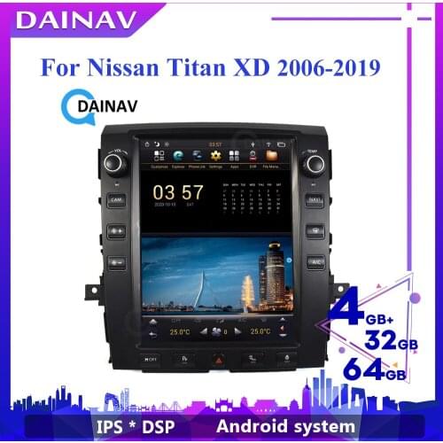 12.1 Inch PX6 Car radio player Android For Nissan Titan 2016-2019 GPS Navigation Vertical Screen Car Radio Stereo Multimedra