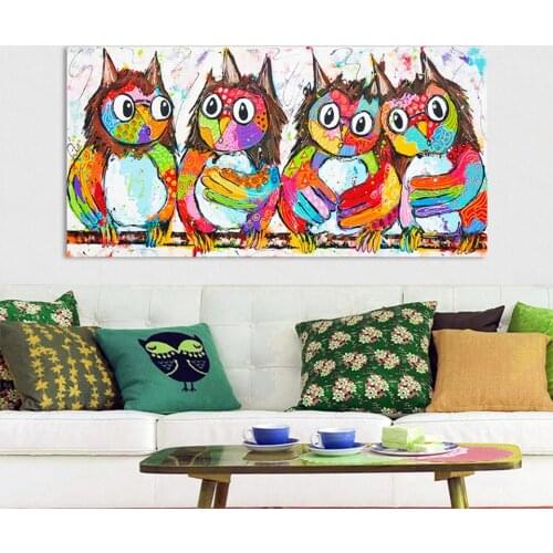 Color cute owls 5d diy diamond painting full,square diamond picture of rhinestone embroidery round drill,diamond mosaic animals