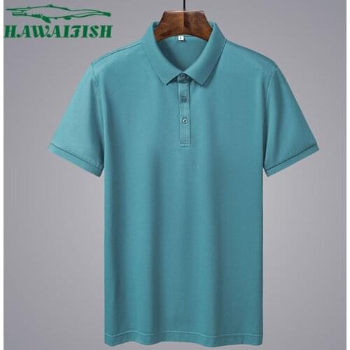 Hawaifish brand men polo shirt 2021 New Arrival high quality Striped Short Sleeve Casual Business Social camiseta masculina
