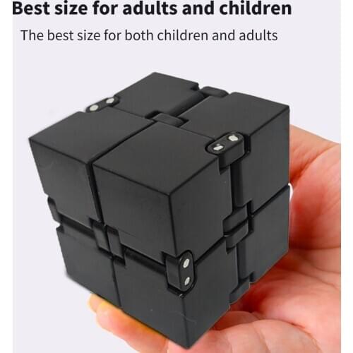 Creative Plastic Fidget Finger Toy Colorful Puzzle Assembling Infinity Block For Children Adult Building Block Stress Relief Toy