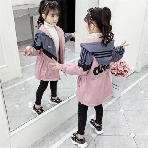 Girls Babys Coat Jacket Outwear Pink Splicing Thicken Winter Plus Velvet Warm Cotton Mink Fleece High Quality Childrens Clothi