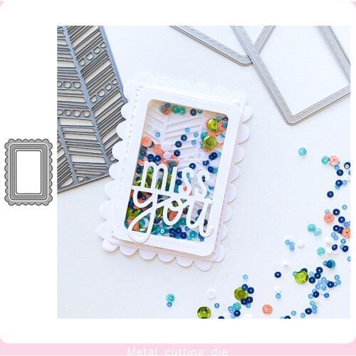 Fan border Shake card Metal Cutting Dies for DIY Scrapbooking Photo Album Decorative Embossing Paper Card Crafts Die Cut 2019