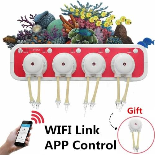 New JEBAO WIFI Titration Pump Coral Tank Automatic Dosing Peristaltic Pump for Aquarium Marine Reef