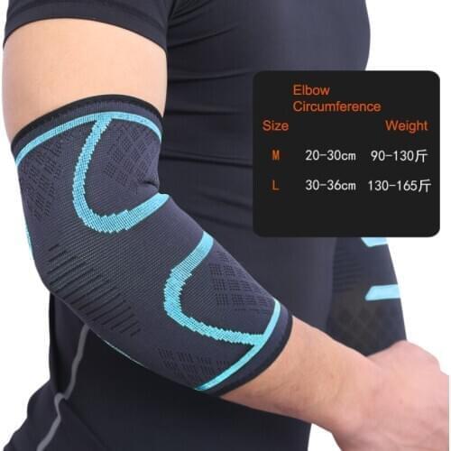 Nylon Elbow Support Breathable Elastic Sports Elbow Pads Compression Protector Sleeve Brace Support Pads For Tennis
