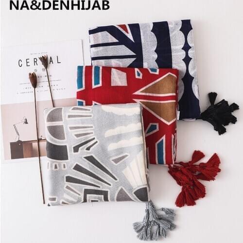 New simple paisley print tassels foulard viscose Muslim hijab women scarf fashion bandana shawls fast shipping 10pcs/lot