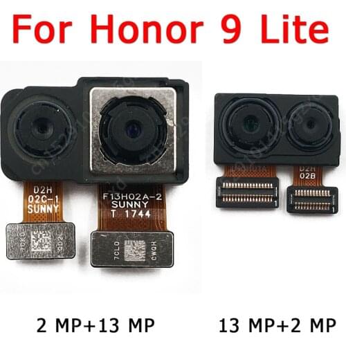 Original Front and Rear Back Camera For Huawei Honor 9 Lite 9Lite Light Main Facing Camera Module Flex Replacement Spare Parts