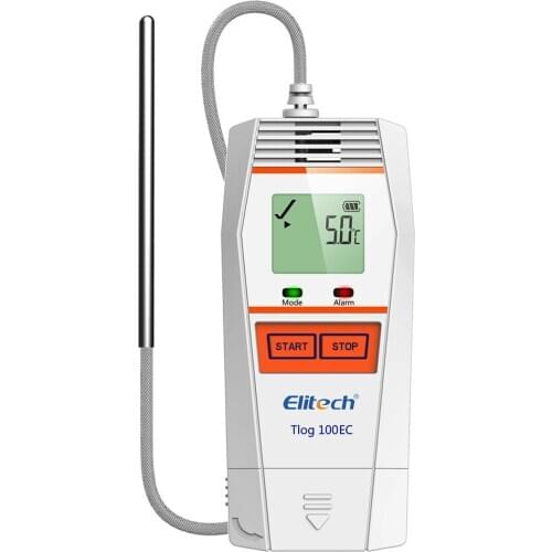 Elitech Tlog 100EC Temperature Data Logger Reusable Ultra Low Temperature Recorder PDF Report USB Port 32000 Points