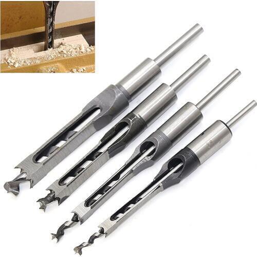 6mm Woodworker Quadrate Hole Drill Bit Helical Broca Mortising Chisel Carve Woodworking Tools