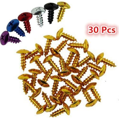 30 PCS 6 colors available moto parts universal motorbike screws fixed accessories motorcycle bolts kit fastener screw