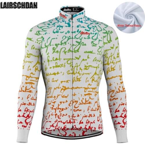 LairschDan Winter Long Sleeve Cycling Jersey Men Bicycle Clothes Bike Wear Sports Cycling Shirt maillot ciclismo hombre invierno