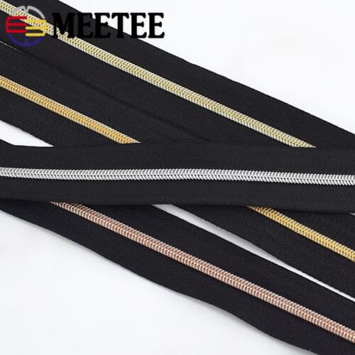 1Meter 3# 5# Nylon Zipper for Sewing with 2pcs Sliders Clothes Plastic Zips By The Yard Pencilcase Bag DIY Garment Accessories
