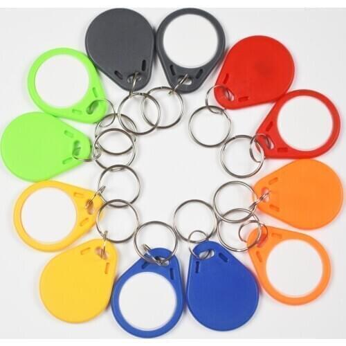 10pcs/Lot 125Khz Proximity RFID EM4305 T5577 Smart Card Read and Rewriteable Token Tag Keyfobs Keychains Access Control