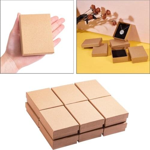12pcs Cardboard Paper Jewelry Rings Showcase Box Gift Box Wholesale