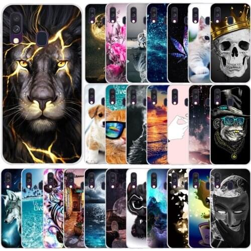 Case For Samsung A40 Case Cover Soft Silicone Phone Coque For Samsung Galaxy A40 A 40 A405 SM-A405F A405F Cartoon Shells