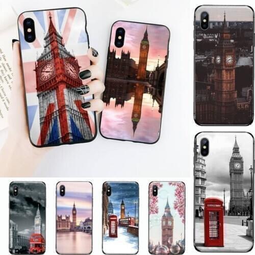Flag UK London Big Ben Phone Case for iPhone 11 12 pro XS MAX 8 7 6 6S Plus X 5S SE 2020 XR