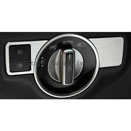 For Mercedes-Benz GLS 2016 Head light lamp switch button cover trim (right side no button)