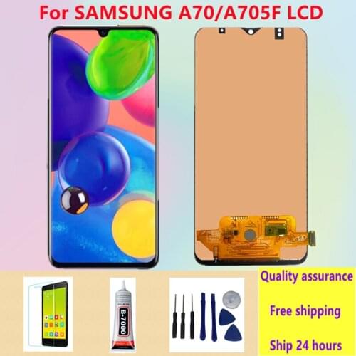 Original For Samsung Galaxy A70 A705 A705F SM-A705F INCELL Touch Screen LCD Display Digitizer Assembly 100% Tested