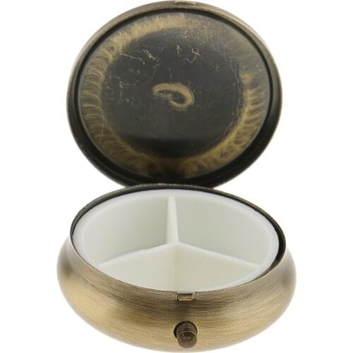 Travel Retro Portable Vitamin Organizer Medicine Tablet Box Case Container