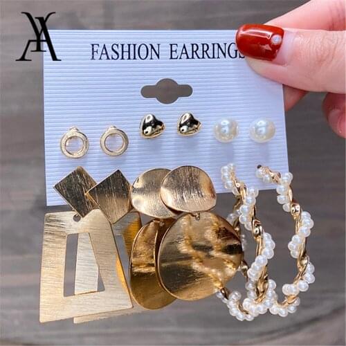 IF YOU Trendy White Pink Gold Color Metal Pearl Twine Stud Earrings Set For Women Ring Butterfly Party Jewerly