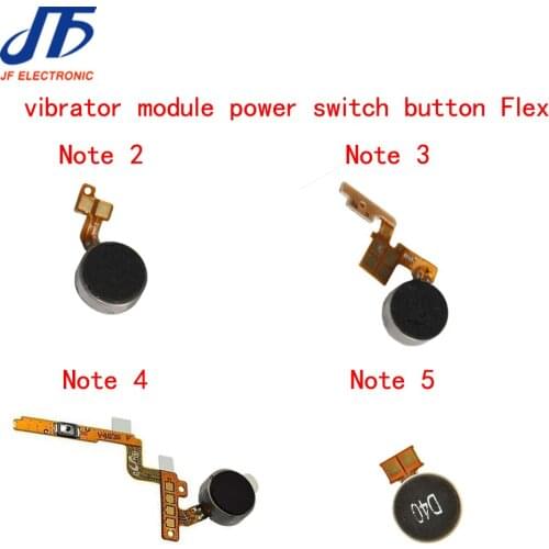 Power ON/OFF Switch Button Flex Cable Replacement for Samsung Galaxy Note 2 3 4 5 N900 N910 N920 Vibrator Vibration Motor 10pcs