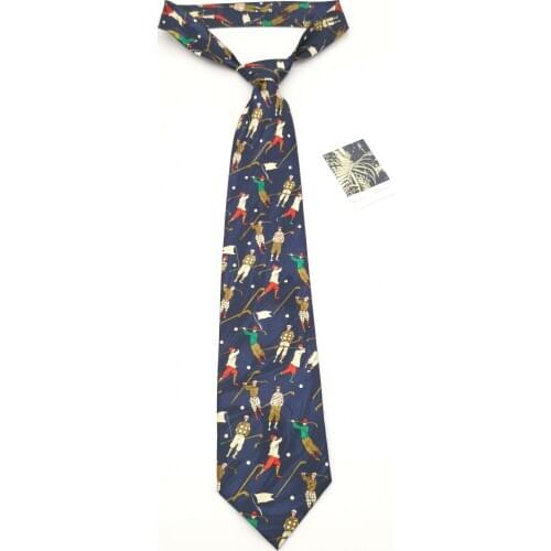 Golf Original Silk Tie Womens Shirt Ins Decoration Trendy Unique Matching Handsome turtle neck men gift set for women in a box